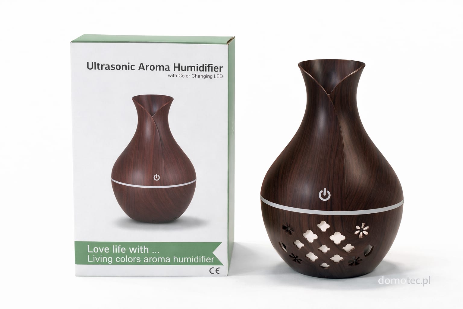 Ultraschall Aroma Diffuser – LED Luftbefeuchter in Holzoptik